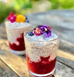 Summer Berry Chia Seed Pudding