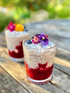 Summer Berry Chia Seed Pudding