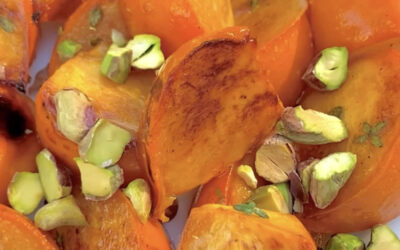 Honey and Thyme Roasted Persimmons