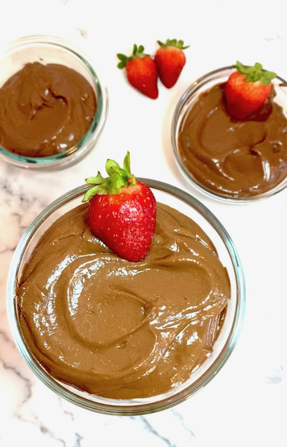 Chocolate Avocado Peanut Butter Pudding