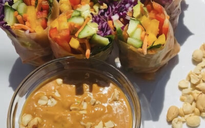 Rainbow Veggie Spring Rolls