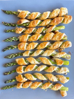 Asparagus Pastry Twirls