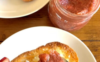 Rhubarb-Strawberry Chia Seed Jam